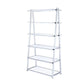 ACME Coleen Bookshelf, White High Gloss & Chrome 92455 FredCo