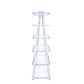 ACME Coleen Bookshelf, White High Gloss & Chrome 92455 FredCo