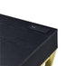 ACME Coleen Built-in USB Port Writing Desk, Black & Brass Finish FredCo