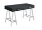 ACME Coleen Built-in USB Port Writing Desk, Black High Gloss & Chrome Finish FredCo