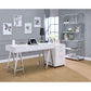 ACME Coleen File Cabinet, White High Gloss & Chrome FredCo