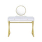 ACME Coleen Vanity Desk w/Mirror & Jewelry Tray, Chrome FredCo