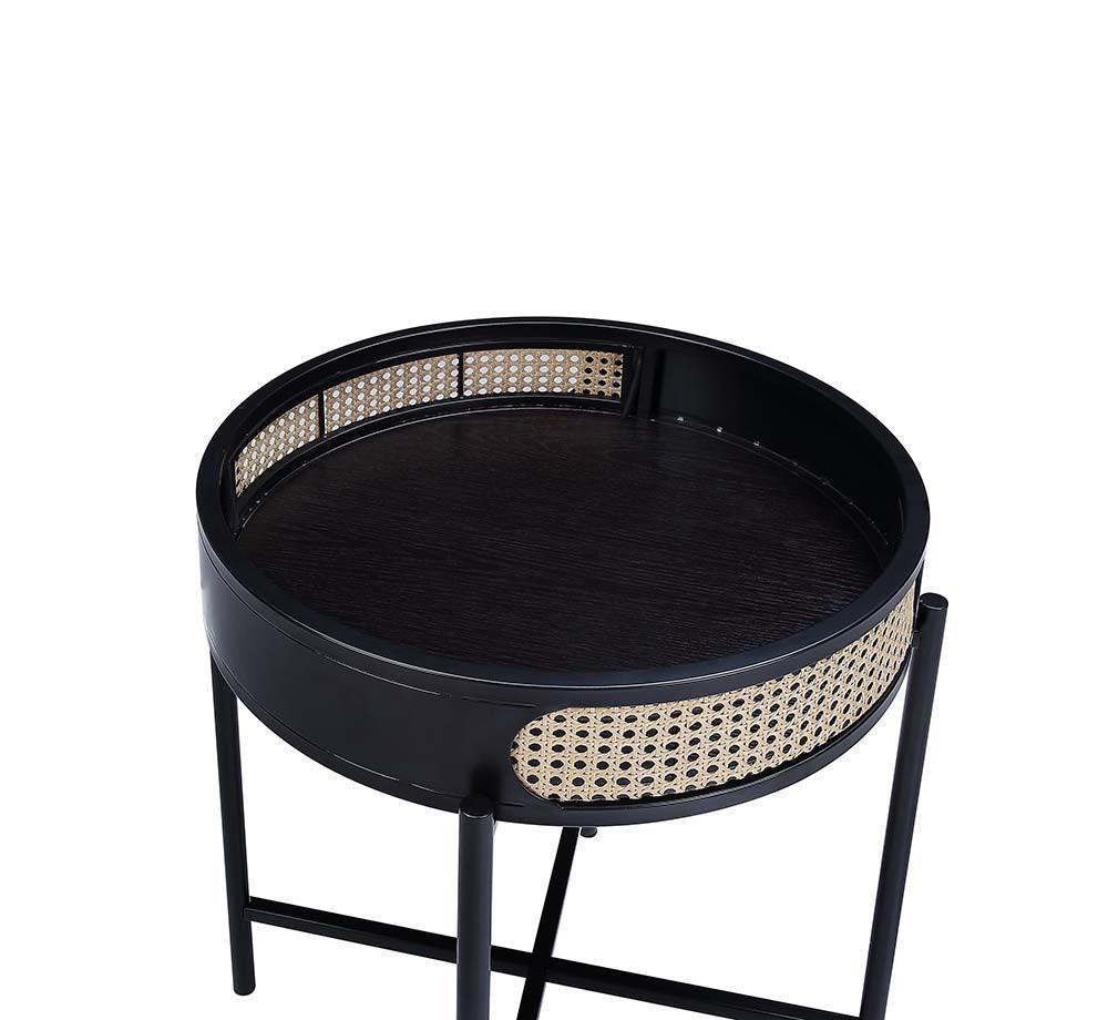 ACME Colson End Table, Black Finish FredCo