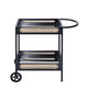 ACME Colson Serving Cart, Black Finish FredCo