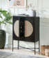 ACME Colson Wine Cabinet, Black Finish FredCo