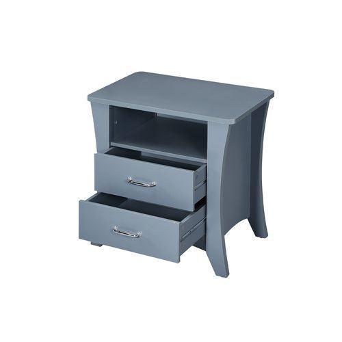 ACME Colt Nightstand, Gray Finish FredCo