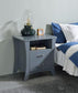 ACME Colt Nightstand, Gray Finish FredCo