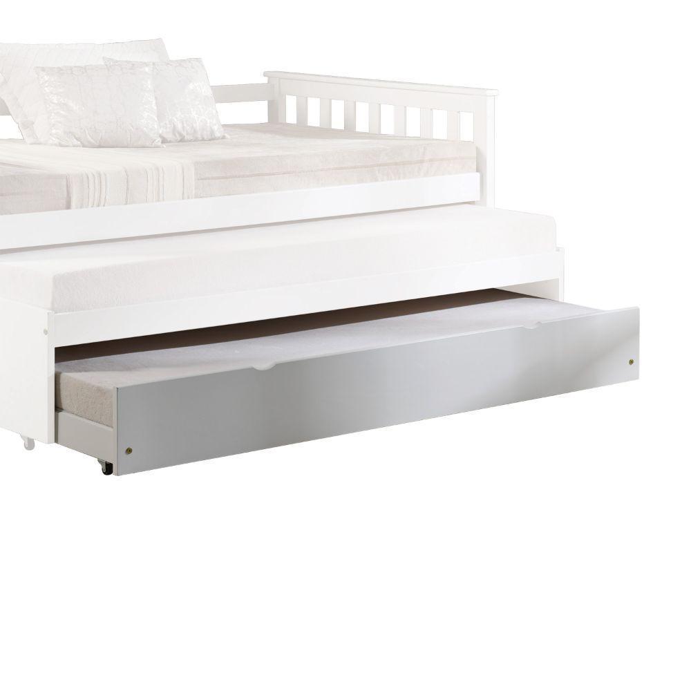 ACME Cominia Daybed - Trundle, White FredCo