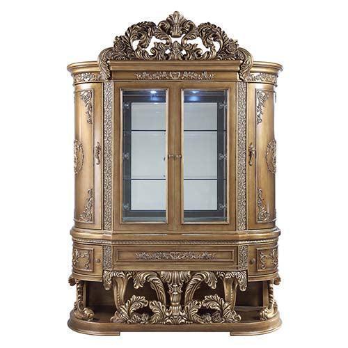 ACME Constantine Curio, Brown & Gold Finish FredCo
