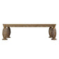 ACME Constantine Dining Table, Brown & Gold Finish FredCo