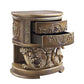 ACME Constantine Nightstand, Brown & Gold Finish FredCo