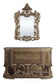 ACME Constantine Server, Brown & Gold Finish FredCo