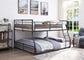 ACME Cordelia Full/Queen Bunk Bed, Antique Oak, Sandy Black & Dark Bronze Hand-Brushed Finish FredCo