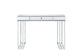 ACME Critter Writing Desk, Mirrored and Chrome Finish FredCo