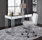 ACME Critter Writing Desk, Mirrored and Chrome Finish FredCo