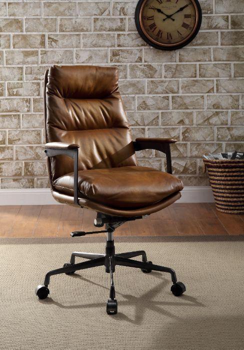 ACME Crursa Office Chair, Sahara Leather FredCo