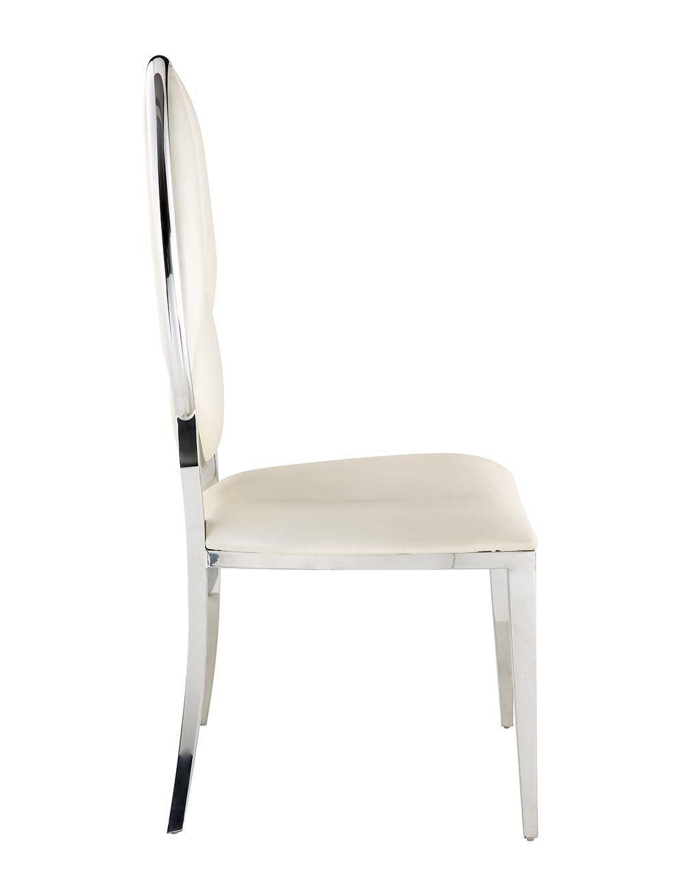 ACME Cyrene Side Chair Set 2, Beige FredCo