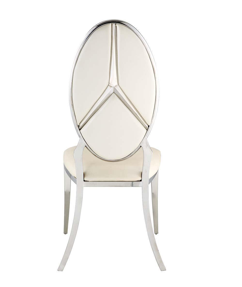 ACME Cyrene Side Chair Set 2, Beige FredCo