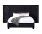 ACME Damazy Queen Bed, Black Velvet FredCo