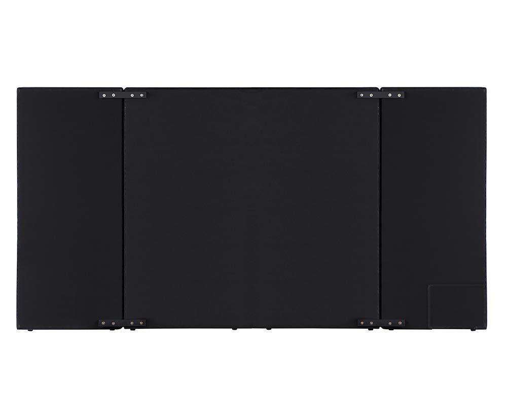 ACME Damazy Queen Bed, Black Velvet FredCo