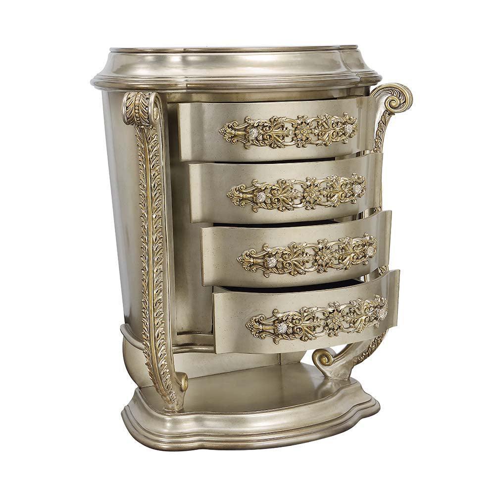 ACME Danae Chest, Champagne & Gold Finish FredCo