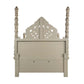 ACME Danae Eastern King Bed, PU, Champagne & Gold Finish FredCo