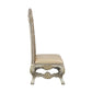 ACME Danae Side Chair (Set-2), PU, Champagne & Gold Finish FredCo