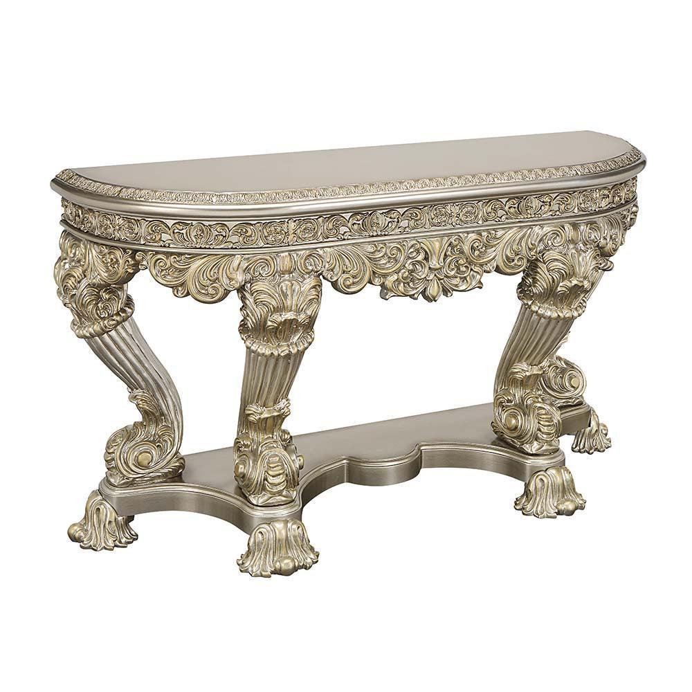 ACME Danae Sofa Table, Champagne & Gold Finish FredCo