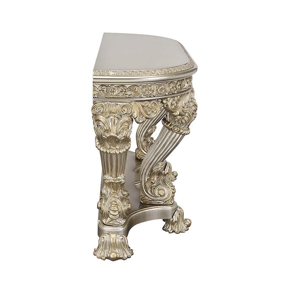 ACME Danae Sofa Table, Champagne & Gold Finish FredCo