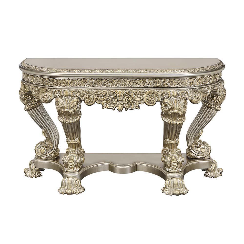 ACME Danae Sofa Table, Champagne & Gold Finish FredCo