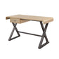 ACME Danton Desk, Gold Aluminum FredCo