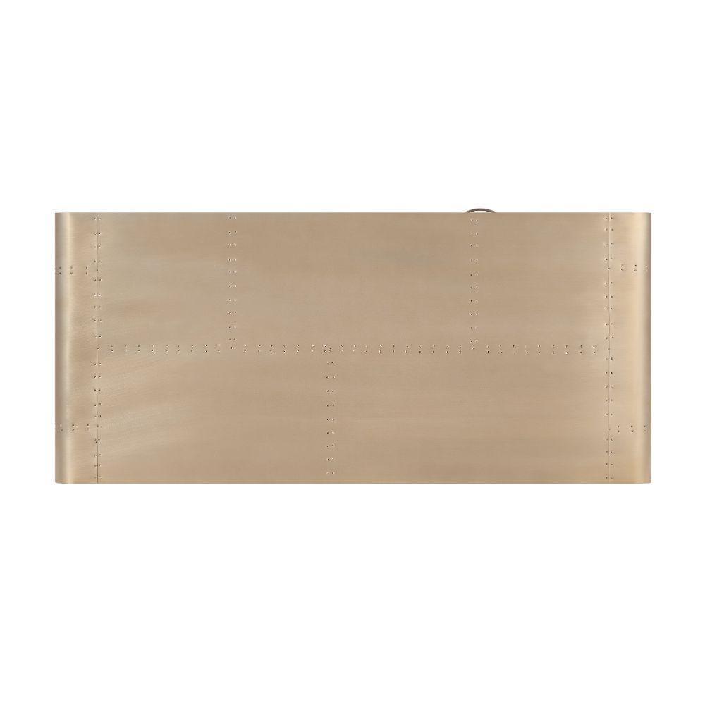 ACME Danton Desk, Gold Aluminum FredCo