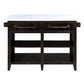 ACME Darwid Kitchen Island, Marble Top & Gray Finish FredCo