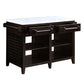 ACME Darwid Kitchen Island, Marble Top & Gray Finish FredCo