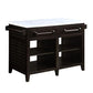 ACME Darwid Kitchen Island, Marble Top & Gray Finish FredCo