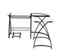 ACME Dazenus Computer Desk, Clear Glass & Black Finish FredCo