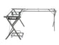 ACME Demas Computer Desk, Clear Glass & Silver Finish FredCo