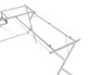 ACME Demas Computer Desk, Clear Glass & White Finish FredCo
