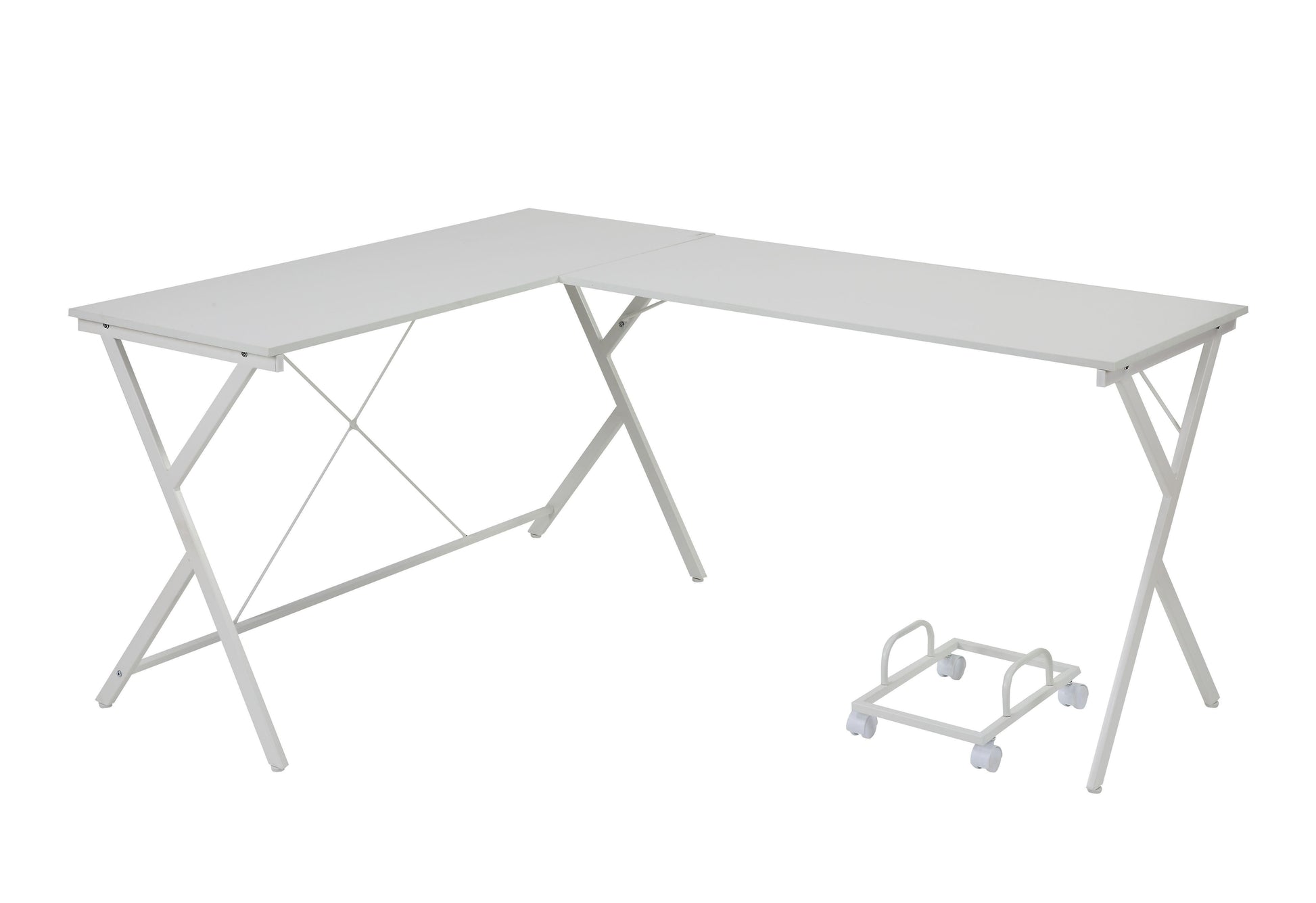 ACME Demas Computer Desk, White Finish FredCo