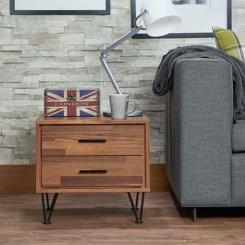 ACME Deoss Accent Table, Walnut FredCo