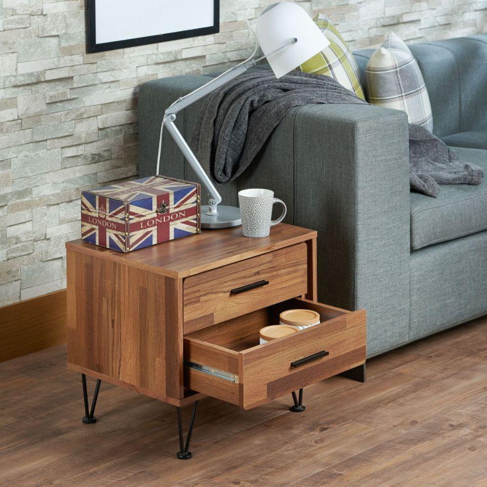 ACME Deoss Accent Table, Walnut FredCo