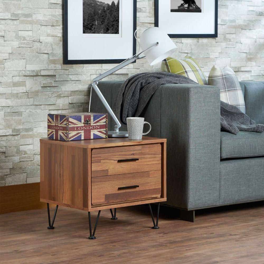 ACME Deoss Accent Table, Walnut FredCo