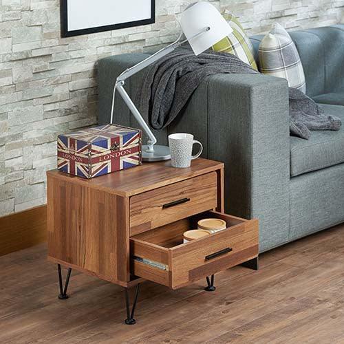 ACME Deoss Accent Table, Walnut FredCo