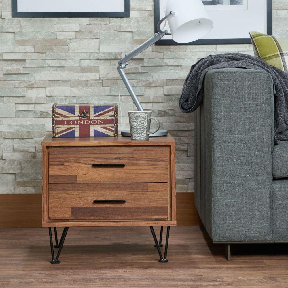 ACME Deoss Accent Table, Walnut FredCo