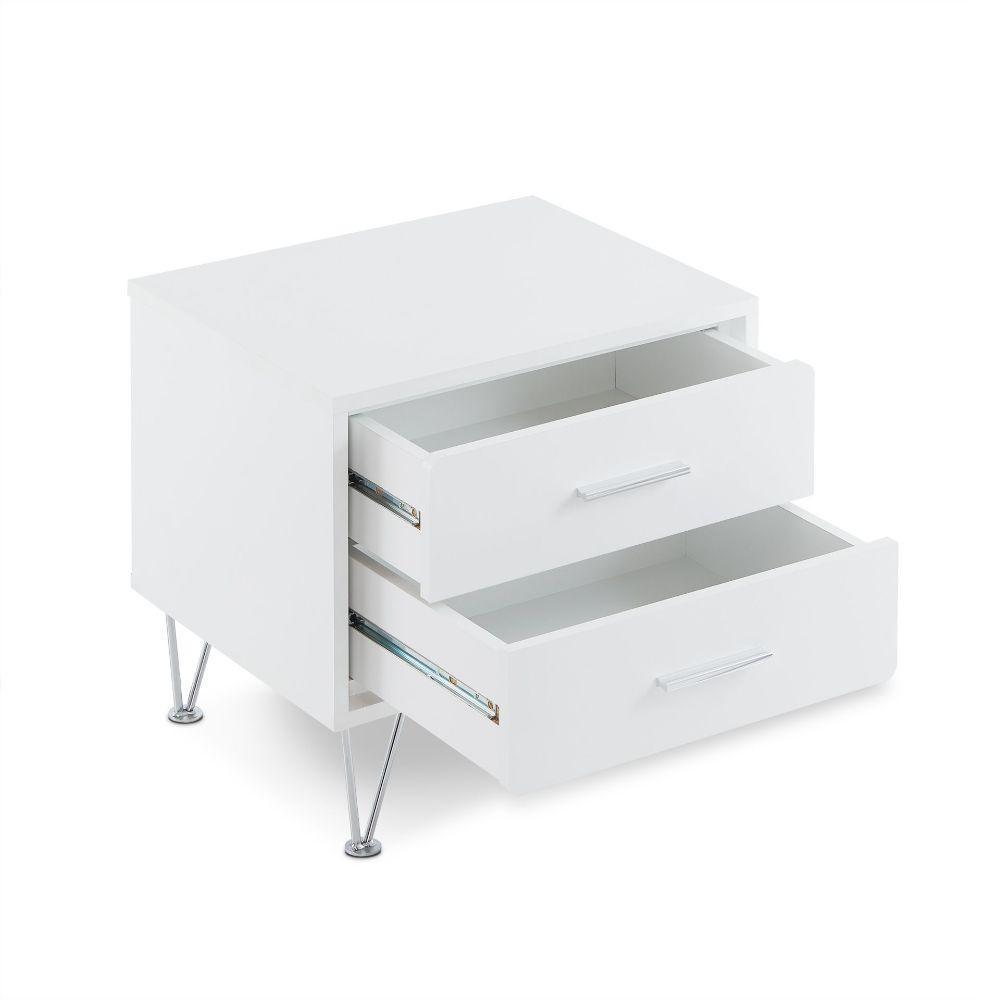 ACME Deoss Accent Table, White FredCo