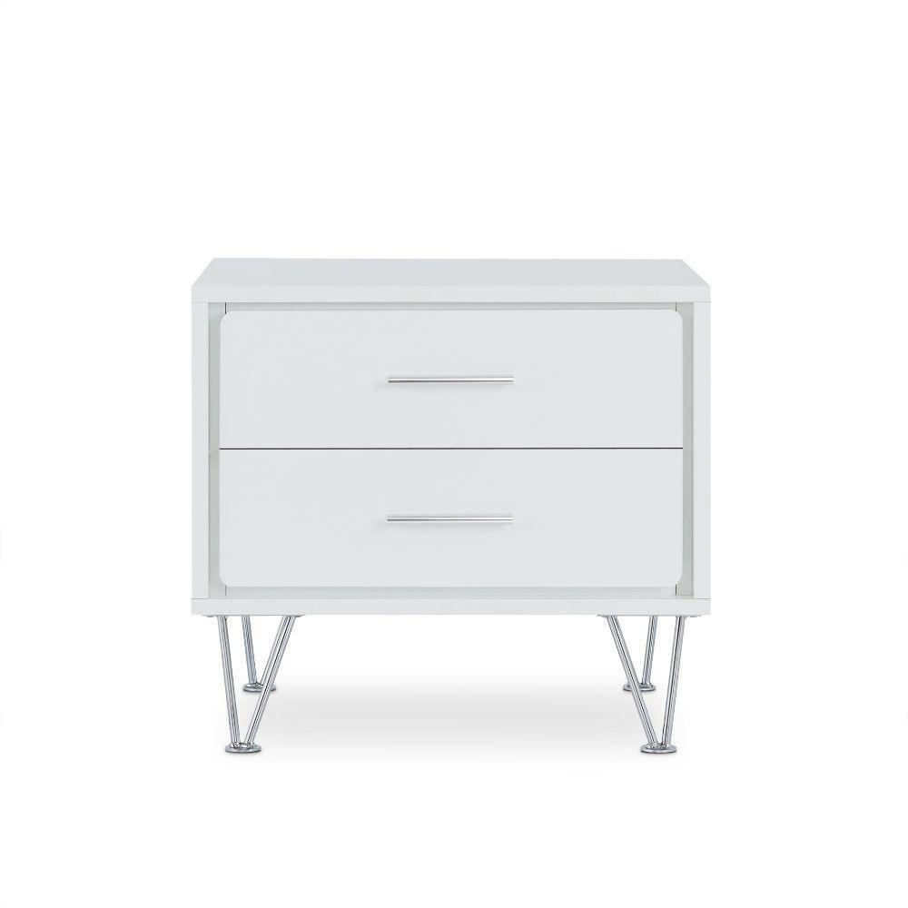 ACME Deoss Accent Table, White FredCo