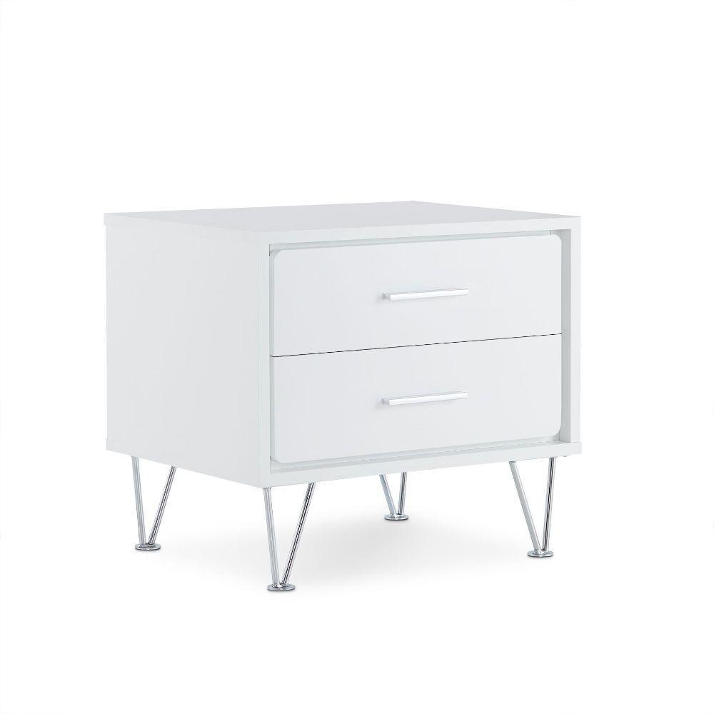 ACME Deoss Accent Table, White FredCo