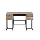 ACME Desirre Desk, Rustic Oak & Black FredCo