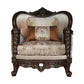 ACME Devayne Chair w/2 Pillows, Fabric & Dark Walnut FredCo
