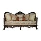 ACME Devayne Sofa w/6 Pillows, Fabric & Dark Walnut FredCo